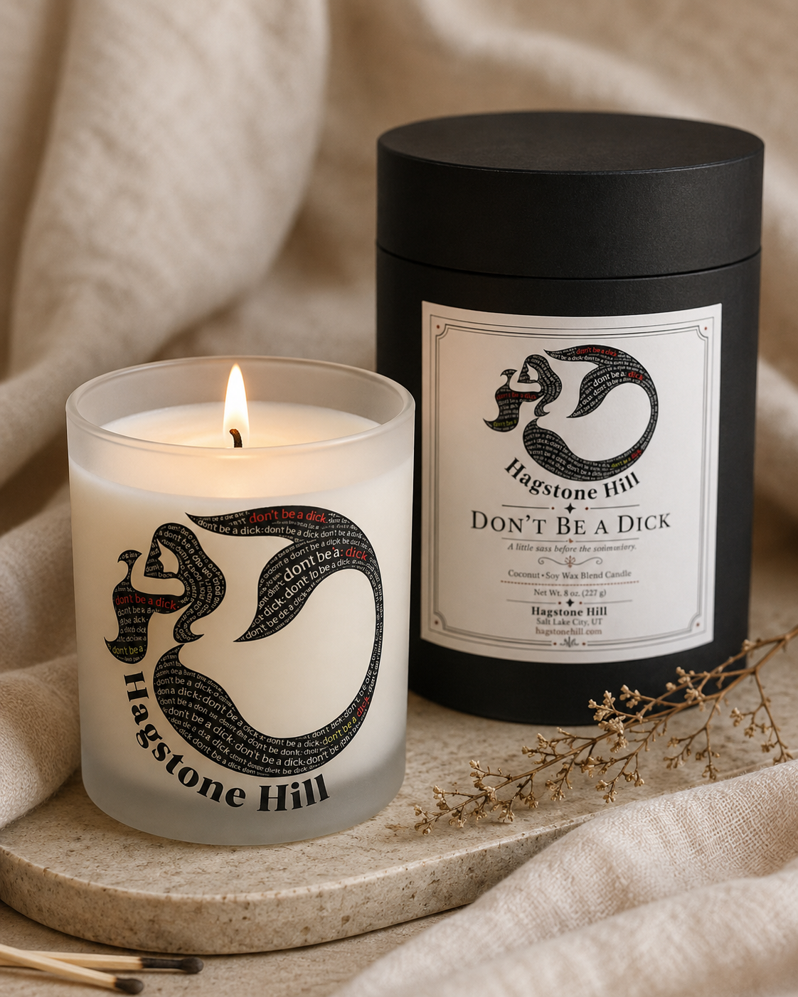 "Don't be a D*ck" Candles