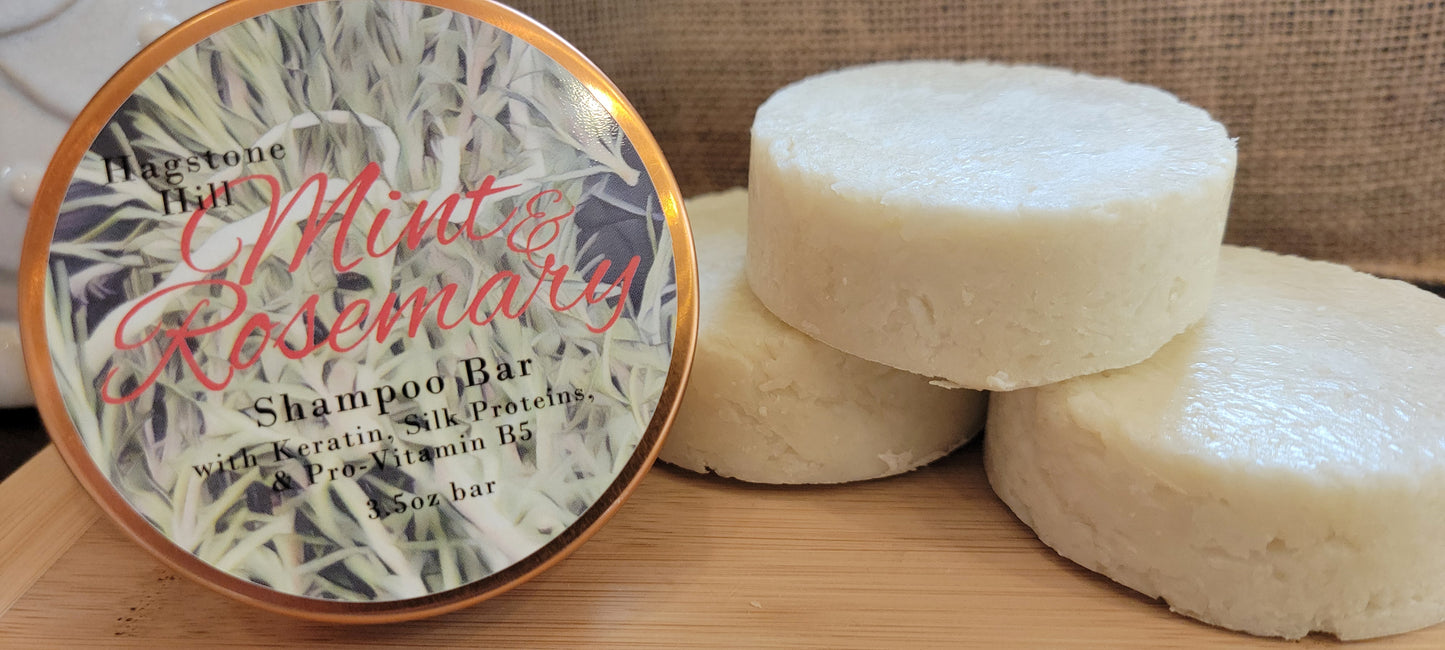 Mint & Rosemary Shampoo Bars