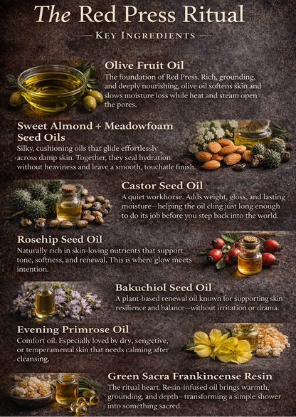 Red Press Shower & Body Oil