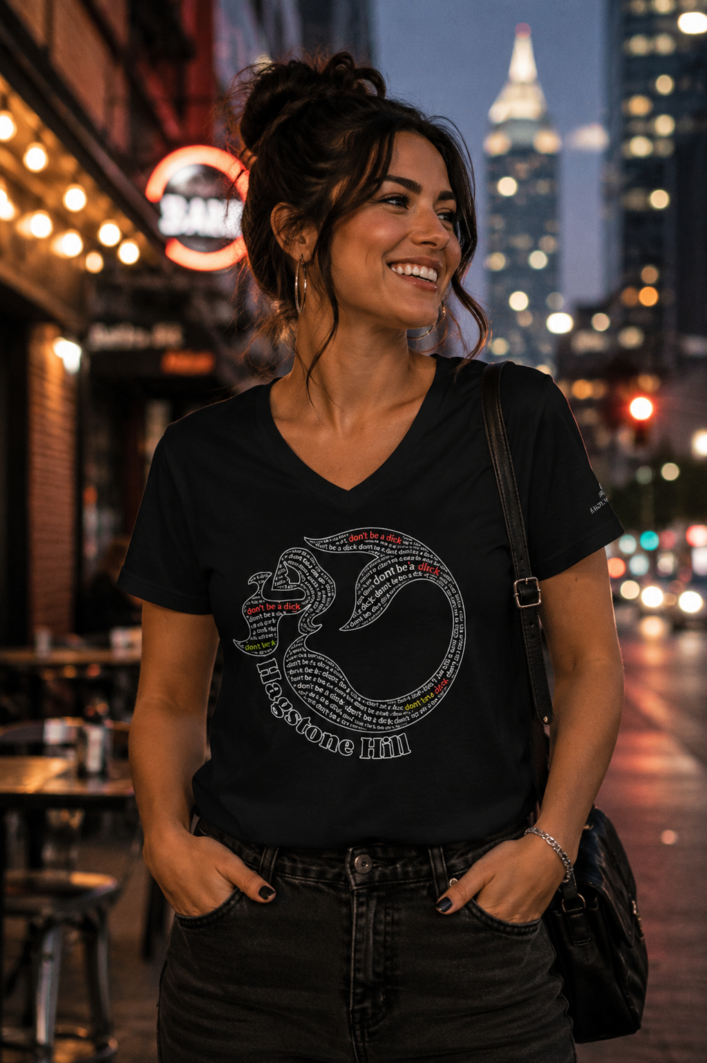"Don’t Be a Dick" V-Neck Tee