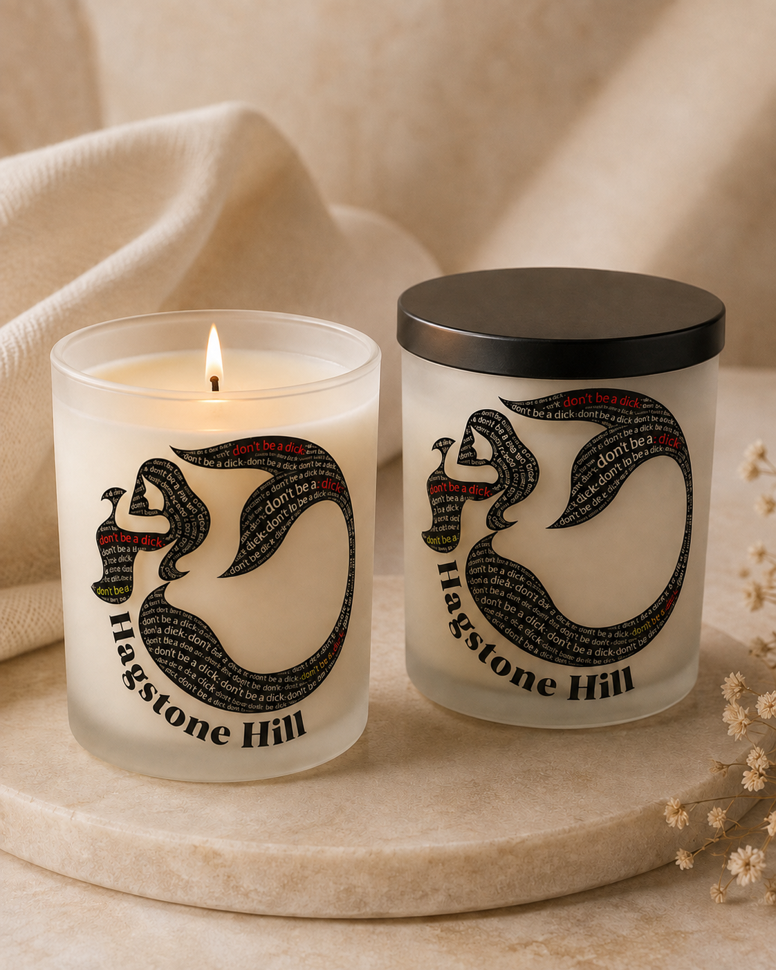 "Don't be a D*ck" Candles