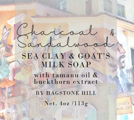 Charcoal & Sandalwood Sea Clay & Goat Milk Soap