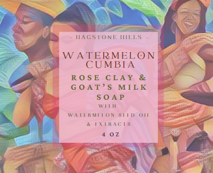 Watermelon Cumbia Rose Clay & Goat Milk Soap