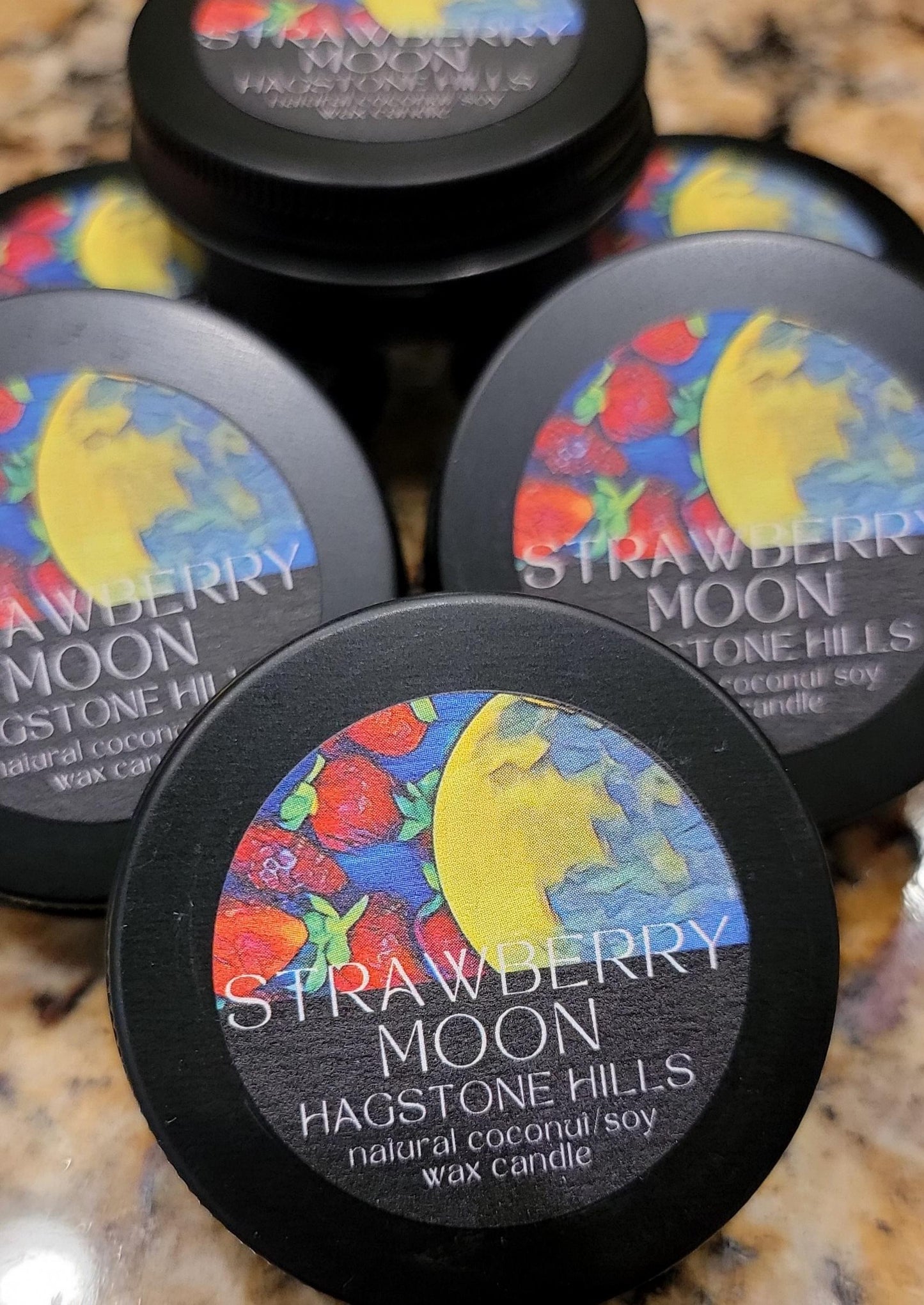 Strawberry Moon Candles