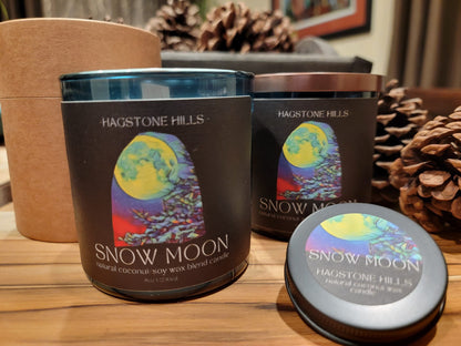 Snow Moon Candles